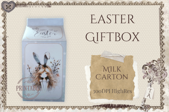 3D SVG Easter Gift Box Design: A Designer’s Review of Milk Carton Charm