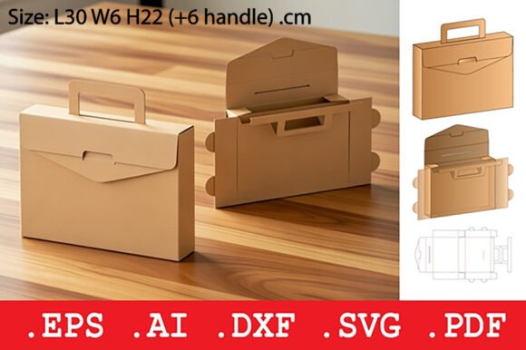 3D SVG Folding Handle Box with Envelope Flap: A Visual Asset for Smart Content Publishers