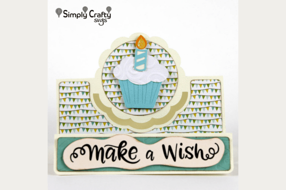 Cupcake Center Panel Card SVG for Birthdays – A Sweet 3D SVG for Crafters & Etsy Sellers