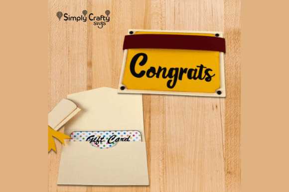 Diploma Gift Card Holder 3D SVG for Graduation Branding