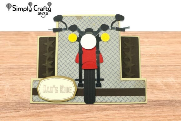 Dynamic 3D SVG for Father’s Day: Motorcycle Step Card in Real Business Branding