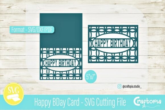 Happy Birthday Card – SVG Cutting File: A 3D SVG for Greeting Cards That Elevates Brand Visuals