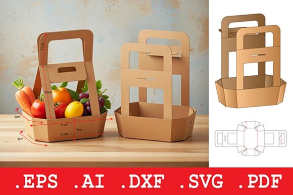 Kraft Cardboard Fruit Basket Template Review