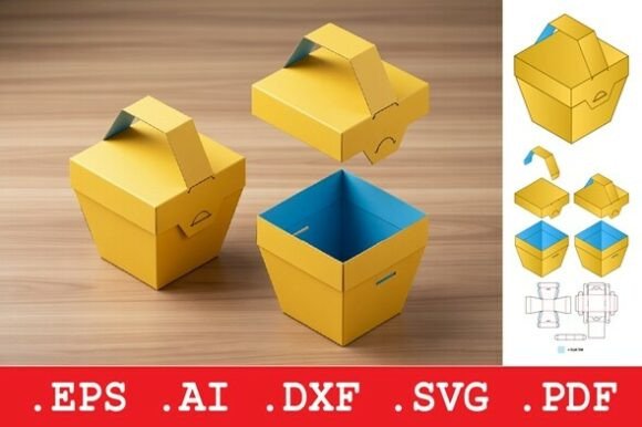 Mini Carry Handle Box: A 3D SVG Packaging Design for Creative Sellers