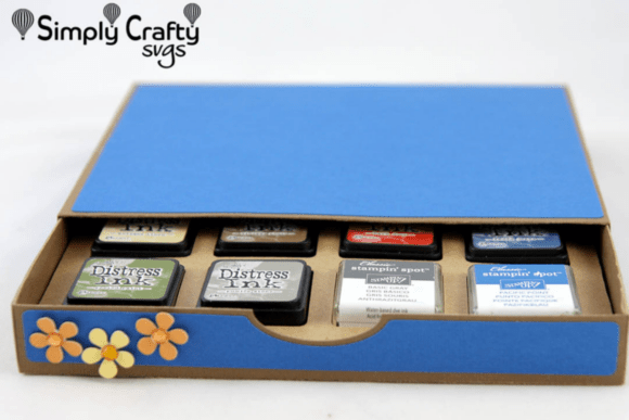 Small Ink Pad Holder SVG for School Crafts & 3D Design Projects