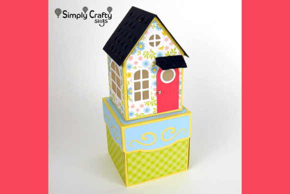 Spring House Explosion Box SVG: A 3D SVG Design for Seasonal Branding and 3D Houses Projects