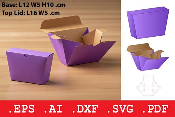 Takeout Style Folding Tuck Box – 3D SVG Packaging for Creative Crafters & Etsy Sellers